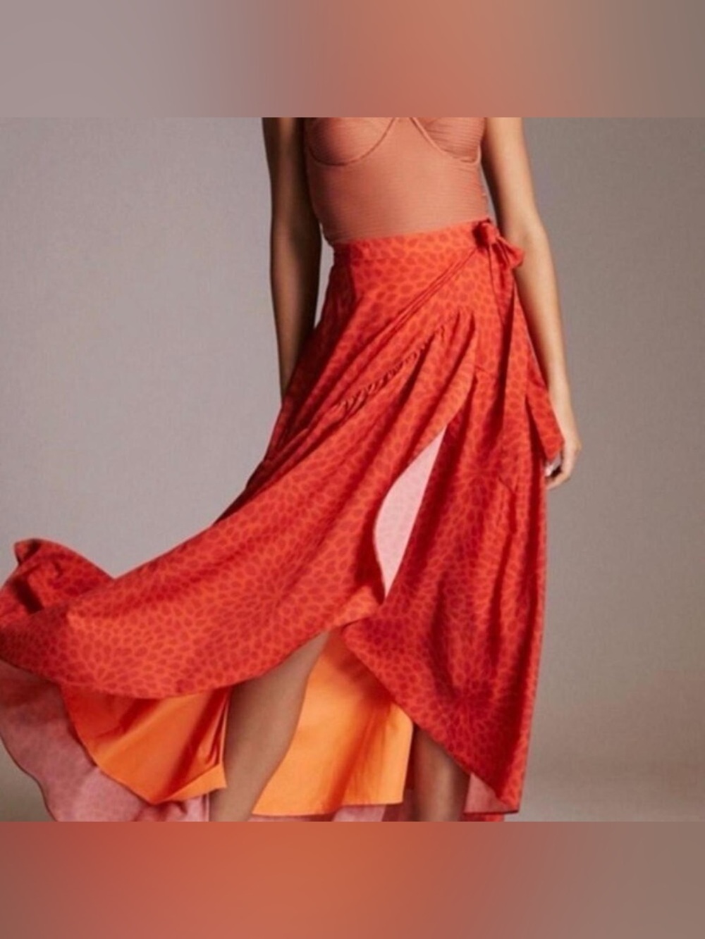 Hutch for Anthropologie wrap maxi skirt